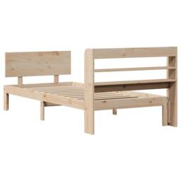 Berkfield Home Beautiful Bed Frame with Headboard without Mattress 90x200 cm in Light Tan - thumbnail 6