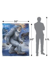 JQ Licensing En Yeti Abominable Snowman Silky Touch Super Soft Throw Blanket 152 X 127 cm in White - thumbnail 5