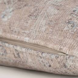 Kukoon Beige Distressed Boho Washable Cotton Cushion - Size: 50 cm x 50 cm - thumbnail 3