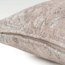 Kukoon Beige Distressed Boho Washable Cotton Cushion - Size: 50 cm x 50 cm - thumbnail 4