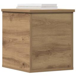 Berkfield Home Storage Box Artisan Oak 30x35x35 cm Engineered Wood in Brown - Size: 30 x 35 x 35 cm - thumbnail 3