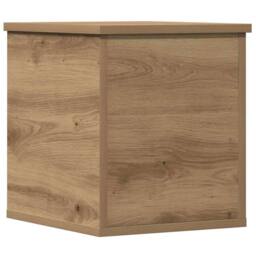 Berkfield Home Storage Box Artisan Oak 30x35x35 cm Engineered Wood in Brown - Size: 30 x 35 x 35 cm - thumbnail 1