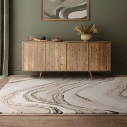 The Rug Shop UK Abstract Modern Stain Resistant Beige Easy To Clean Area Rug - Size: 200 cm x 290 cm - thumbnail 1