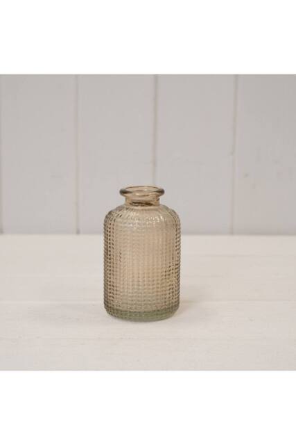 KDMD Smokey Brown Dimpled Glass Bottle - image 1