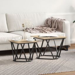 Berkfield Home Coffee Table iron PB in Brown