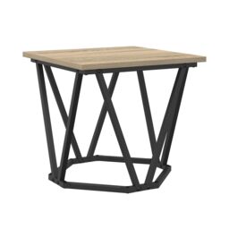Berkfield Home Coffee Table iron PB in Brown - thumbnail 6