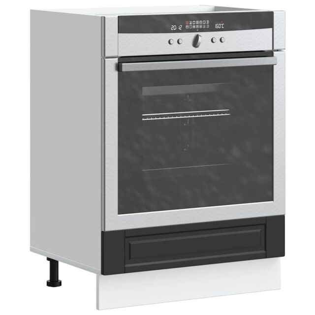 Berkfield Home Oven Cabinet¬†Porto Black Engineered Wood - image 1