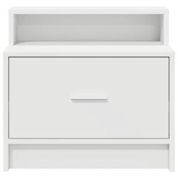 Berkfield Home Bedside Cabinets with Drawer 2 pcs White 51x31x47 cm - Size: 51 x 31 x 47 cm - thumbnail 4