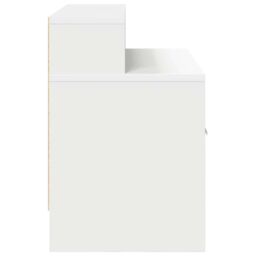 Berkfield Home Bedside Cabinets with Drawer 2 pcs White 51x31x47 cm - Size: 51 x 31 x 47 cm - thumbnail 7