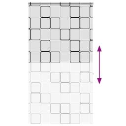 Berkfield Home Shower Roller Blind with Cassette 130x240 cm Fabric Width 126 cm in White - thumbnail 5