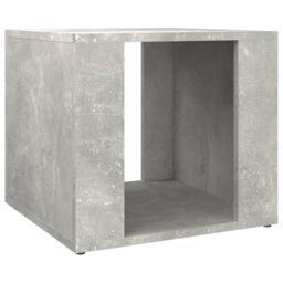 Berkfield Home Bedside Table Concrete Grey 41x40x36 cm Engineered Wood - Size: 41 x 40 x 36 cm - thumbnail 2