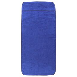 Berkfield Home Beach Towels 2 pcs Royal Blue 60x135 cm Fabric 400 GSM - thumbnail 3
