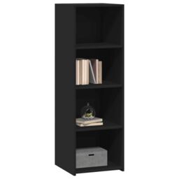 Berkfield Home Highboard Black 40x41x124 cm Engineered Wood - Size: 40 x 41 x 124 cm - thumbnail 3