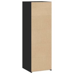 Berkfield Home Highboard Black 40x41x124 cm Engineered Wood - Size: 40 x 41 x 124 cm - thumbnail 6