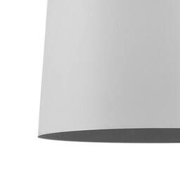Wyld and Coco Hanging Pendant Light White Geometric Matte with Wood Top - thumbnail 3