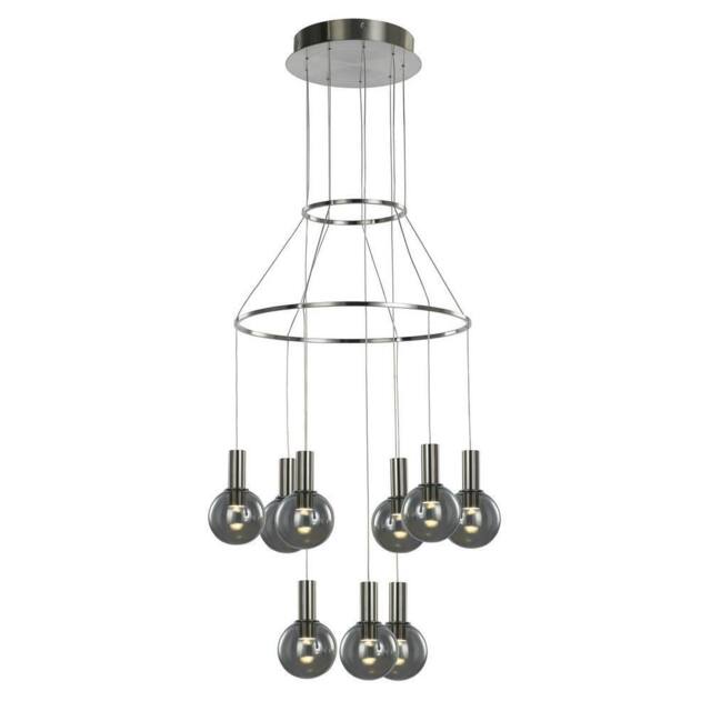 Netlighting Modern LED Hanging Pendant Satin Warm White 3000K 1890lm Dimmable in Grey