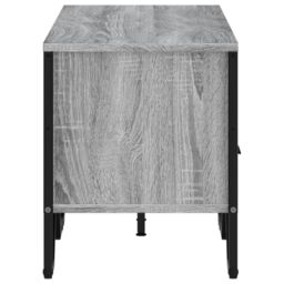Berkfield Home TV Cabinet Grey Sonoma 122x34x41 cm Engineered Wood - Size: 122 x 34 x 41 cm - thumbnail 5
