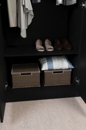 Home Discount Vida Designs Riano 3 Door Wardrobe Storage Organizer in Black - thumbnail 8