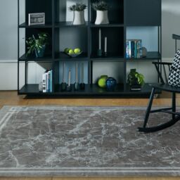 The Rug Shop UK Silver Polyester Luxurious Easy To Clean Cotton Backing Rug - Size: 200 cm x 290 cm - thumbnail 2