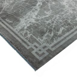 The Rug Shop UK Silver Polyester Luxurious Easy To Clean Cotton Backing Rug - Size: 200 cm x 290 cm - thumbnail 3