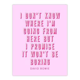 "Artery8 Don't Know Where I'm Going Modern Pink Quote Wall Art Print - Size: W12"" x H16""" - thumbnail 1