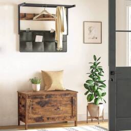 FORGEVIO Storage Chest Trunk Toy Chest 75 x 40 x 50, 5 cm in Brown - Size: 0.6m2