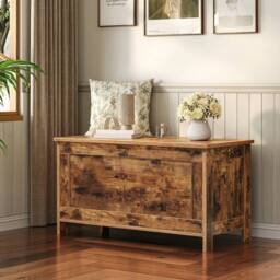 FORGEVIO Storage Chest Trunk Toy Chest 75 x 40 x 50, 5 cm in Brown - Size: 0.6m2 - thumbnail 4