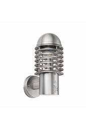 Netlighting Louvre Pir 1 Light Outdoor Wall Brushed Stainless Steel IP44 E27 in Grey - thumbnail 6