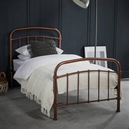 Lemon Pavilion Furniture 3 Feet Halston Single Bed - Metal - L200 x W101 x H113 cm - Copper in Brown - thumbnail 2