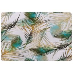 Benjamin Tate Design Imprints Peacock Feathers Rug in Natural - Size: Large - thumbnail 1