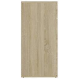 Berkfield Home Sideboard Sonoma Oak 80x36x75 cm Engineered Wood in Light Tan - Size: 80 x 36 x 75 cm - thumbnail 7