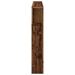 Berkfield Home LED Headboard Old Wood 160x18.5x103.5 cm Engineered Wood in Brown - thumbnail 7