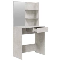 Berkfield Home Modern Dressing Table Set Concrete Grey 74.5x40x141 cm - thumbnail 5