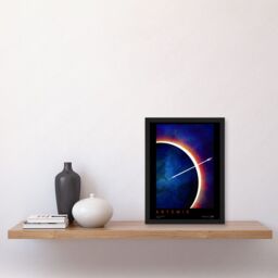 Artery8 NASA Artemis Moon Mission Visionary Lunar Space Travel Destination Poster Artwork Framed Wall Art Print A4 in Black - thumbnail 2