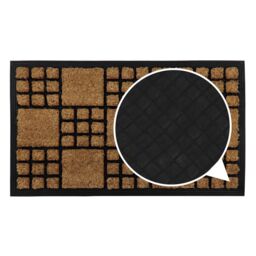 JVL Comfort Tuffscrape Door Mat, 40x70cm, Chequers in Brown - Size: 40 cm x 70 cm - thumbnail 2