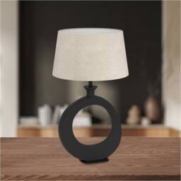 Loops Stylish Modern Black Table Lamp for Contemporary Home Decor - thumbnail 3