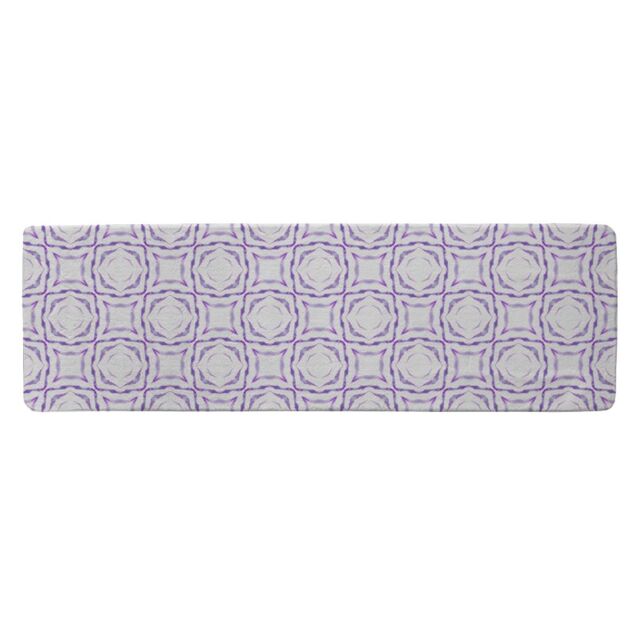 Benjamin Tate Design Purple Brilliant Boho Runner Rug in Natural - Size: 67 cm x 230 cm - image 1
