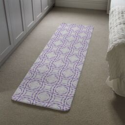 Benjamin Tate Design Purple Brilliant Boho Runner Rug in Natural - Size: 67 cm x 230 cm - thumbnail 4