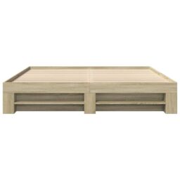 Berkfield Home Bed Frame without Mattress Sonoma Oak 180x200 cm Super King Engineered Wood in Brown - thumbnail 5