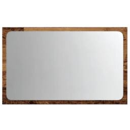 Berkfield Home Bathroom Mirror with LED Light Old Wood 60x8.5x38 cm in Brown - thumbnail 6