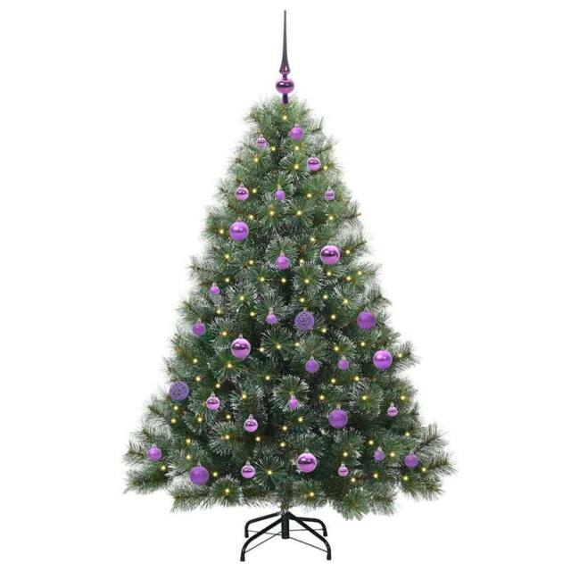 Berkfield Home Realistic Artificial Christmas Tree with 150 LEDs Green 150 cm PE - image 1