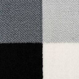 Kukoon Runner Rug Black Grey Modern Abstract Long Hallway Rugs - Size: 60 cm x 240 cm - thumbnail 4