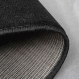 Kukoon Runner Rug Black Grey Modern Abstract Long Hallway Rugs - Size: 60 cm x 240 cm - thumbnail 5