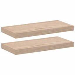 Berkfield Home Floating Shelves 2 pcs 50x23.5x4 cm Engineered Wood in Brown - thumbnail 2
