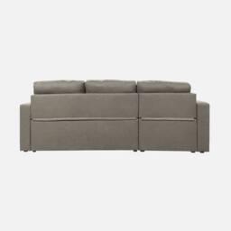 sweeek 3-seater reversible corner sofa bed with storage in Taupe - thumbnail 3