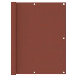 Berkfield Home Balcony Screen Terracotta 120x300 cm Oxford Fabric in Brown - thumbnail 1