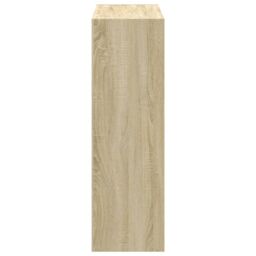 Berkfield Home Bookcase Sonoma Oak 102x32x102 cm Engineered Wood in Brown - Size: 102 x 32 x 102 cm - thumbnail 5