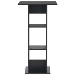 Berkfield Home Bar Table Black 60x60x110 cm - Size: 60 x 60 x 110 cm - thumbnail 2