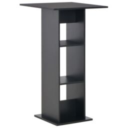 Berkfield Home Bar Table Black 60x60x110 cm - Size: 60 x 60 x 110 cm - thumbnail 1
