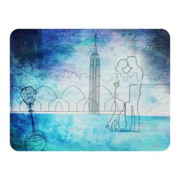 Benjamin Tate Design Love At First Sight Blanket in Natural - Size: 120 cm x 150 cm - thumbnail 1